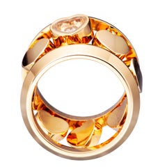 Chopard Amore Hearts Rose Gold and Diamond Ring 82/7219
