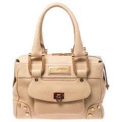 Chopard Beige Leather Caroline Happy Diamond Satchel