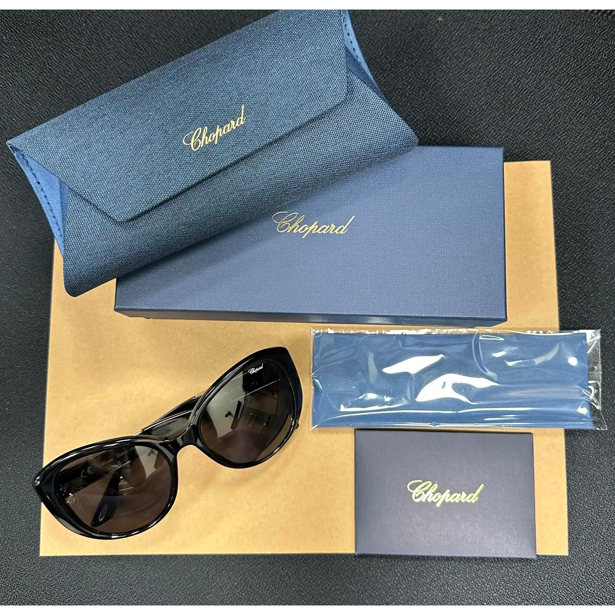 Chopard Black Acetate Black Color Lens Sunglasses 95221-0230 For Sale 1