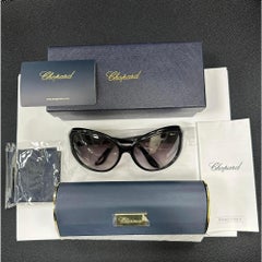 Chopard Schwarze Sonnenbrille mit Acetatrahmen und Rauchglasur- Gradient 95221-0144