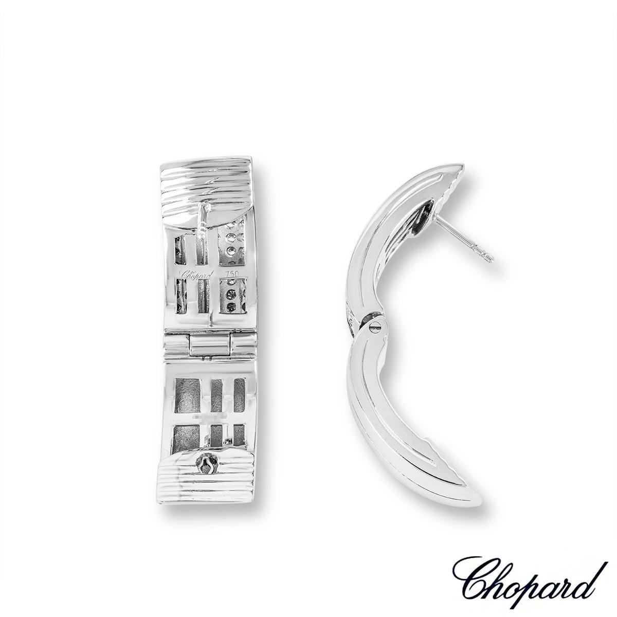 Schwarze und weiße Diamant-Ohrringe von Chopard 844073-1001 im Zustand „Hervorragend“ im Angebot in London, GB