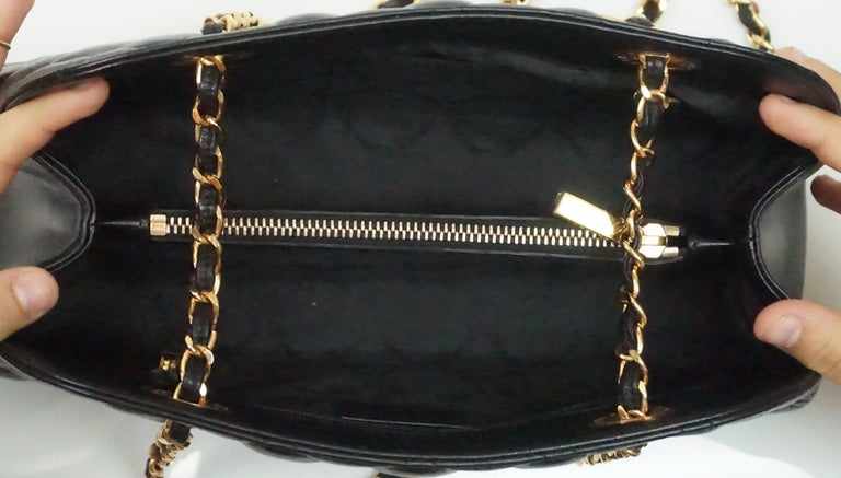 Chopard BLACK quilted lambskin Imperial handbag at 1stDibs