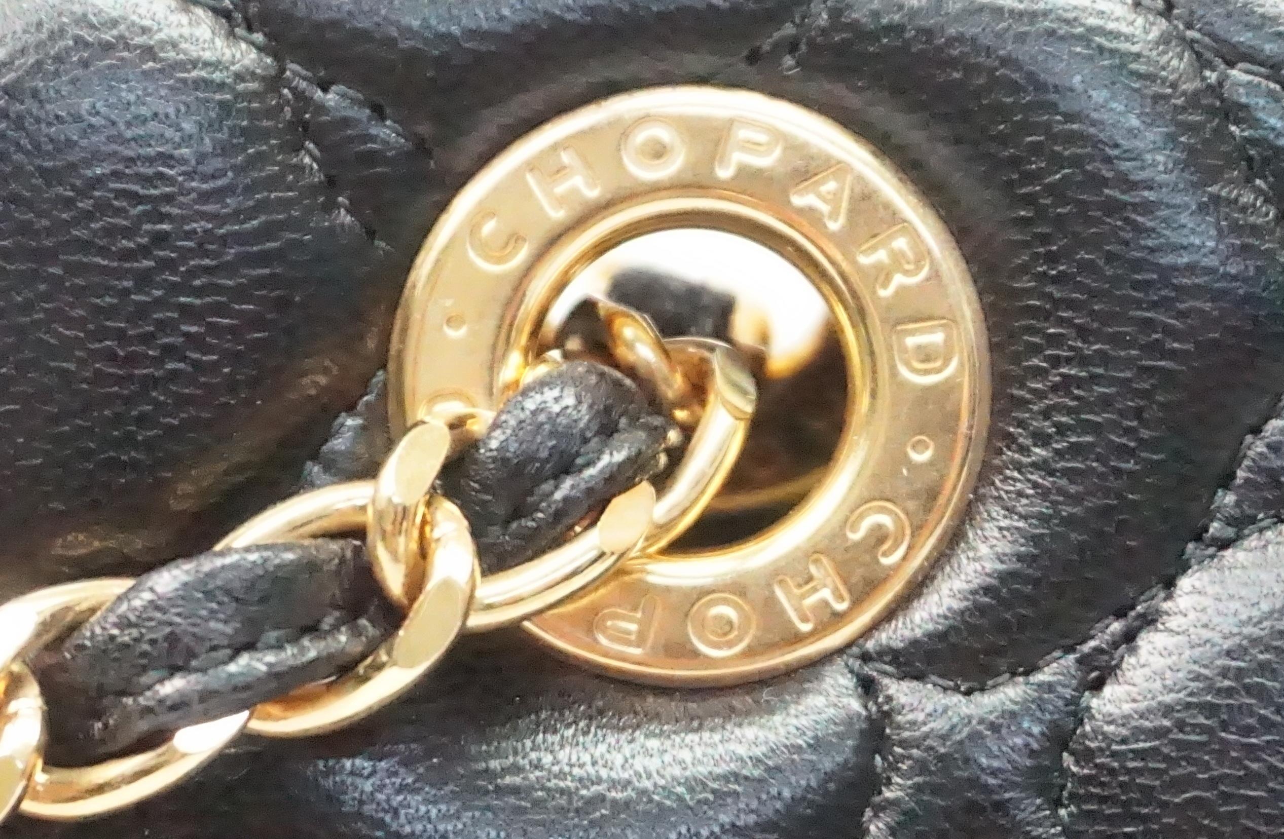 Black Chopard BLACK quilted lambskin Imperial handbag