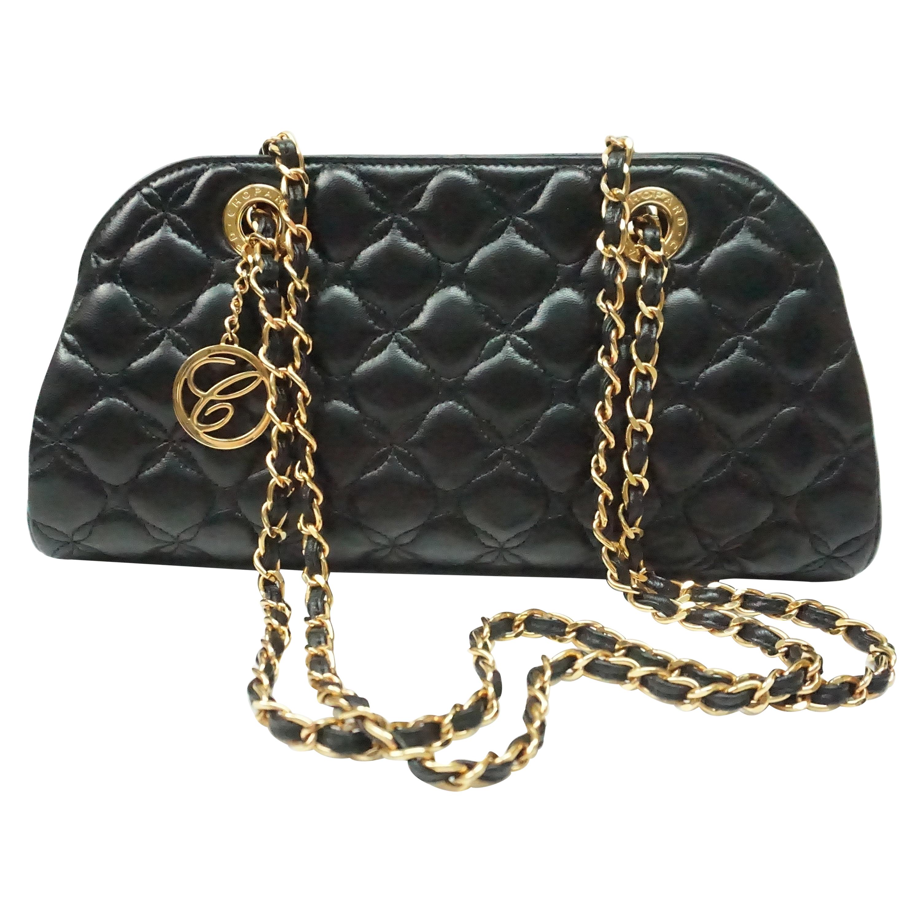 Chopard BLACK quilted lambskin Imperial handbag