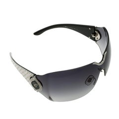 Chopard Black SCH 883S Jewel Embelished Shield Sunglasses