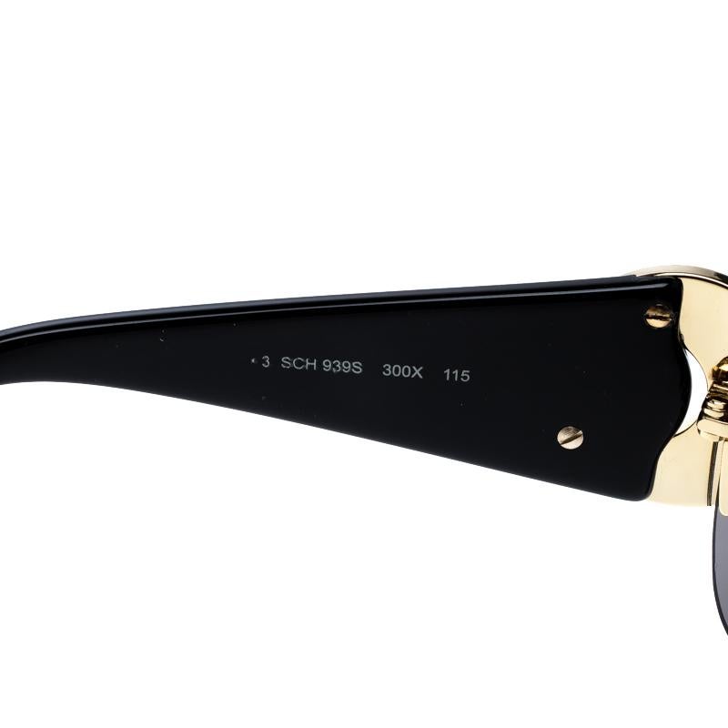 Women's Chopard Black SCH 939S Shield Sunglasses