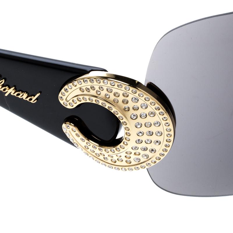 Chopard Black SCH 939S Shield Sunglasses 1