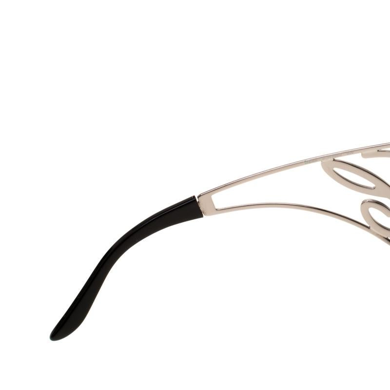 Chopard Black SCH586S Embellished Shield Sunglasses 1