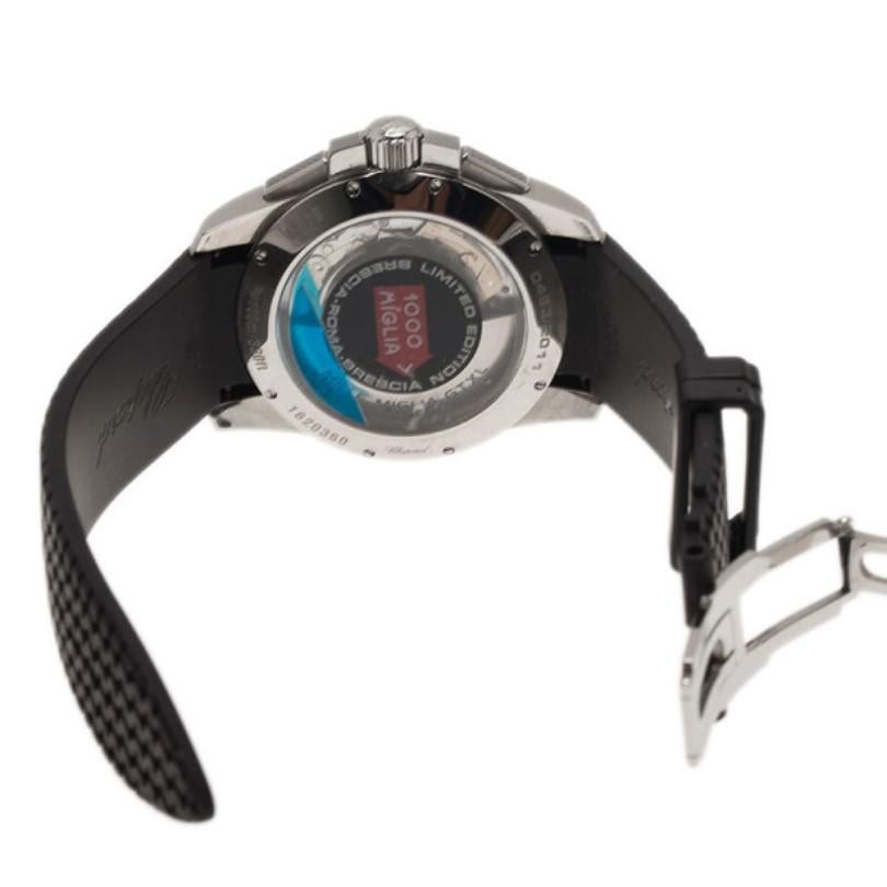 Chopard Black Stainless Steel 0463/2011 Mille Miglia Men's Wristwatch 45MM 1