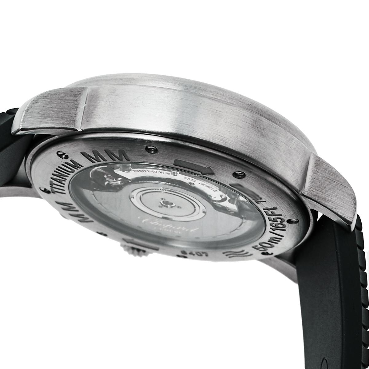 Chopard Black Titanium Happy Mille Miglia Chronograph Men's Wristwatch 40.5MM 2