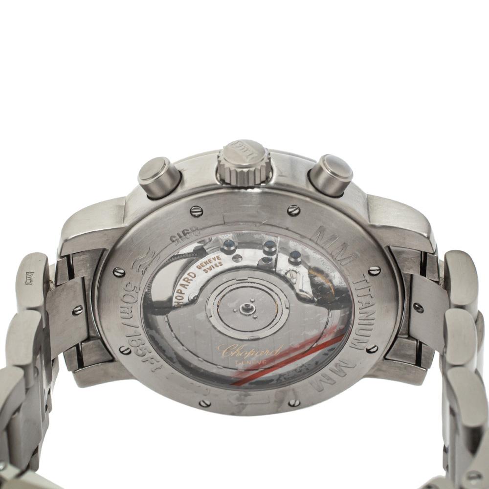 Chopard Black Titanium Mille Miglia Chronograph 15/8915 Men's Wristwatch 39 mm 1