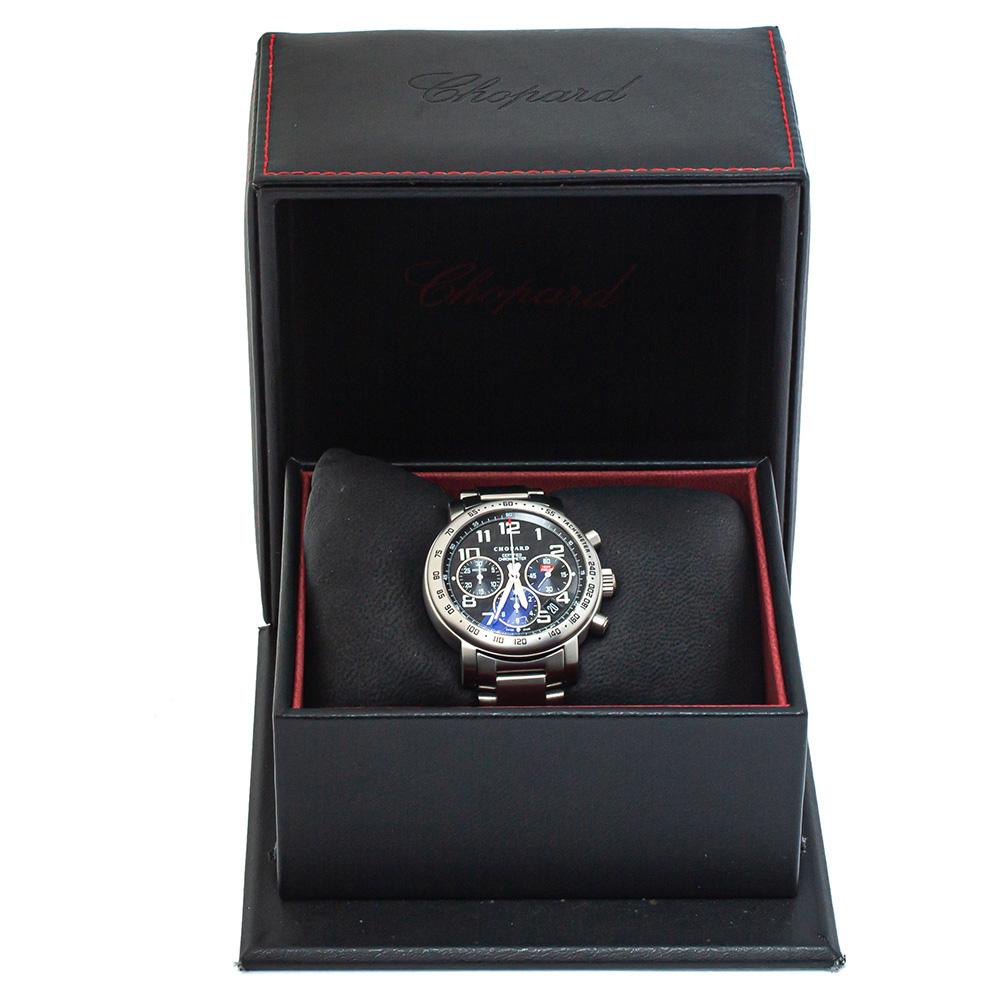 Chopard Black Titanium Mille Miglia Chronograph 15/8915 Men's Wristwatch 39 mm 4