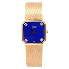 Chopard Blue Lapis Lazuli 18K Gold 26mm Vintage Watch Circa 1970s