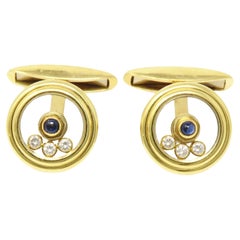 Chopard Blue Sapphire Diamond Earrings