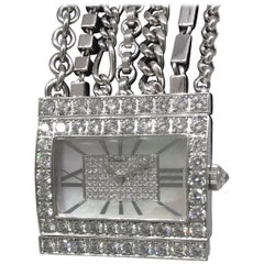 Chopard Boutique Special Edition White Gold and Diamond Bracelet Ladies Watch