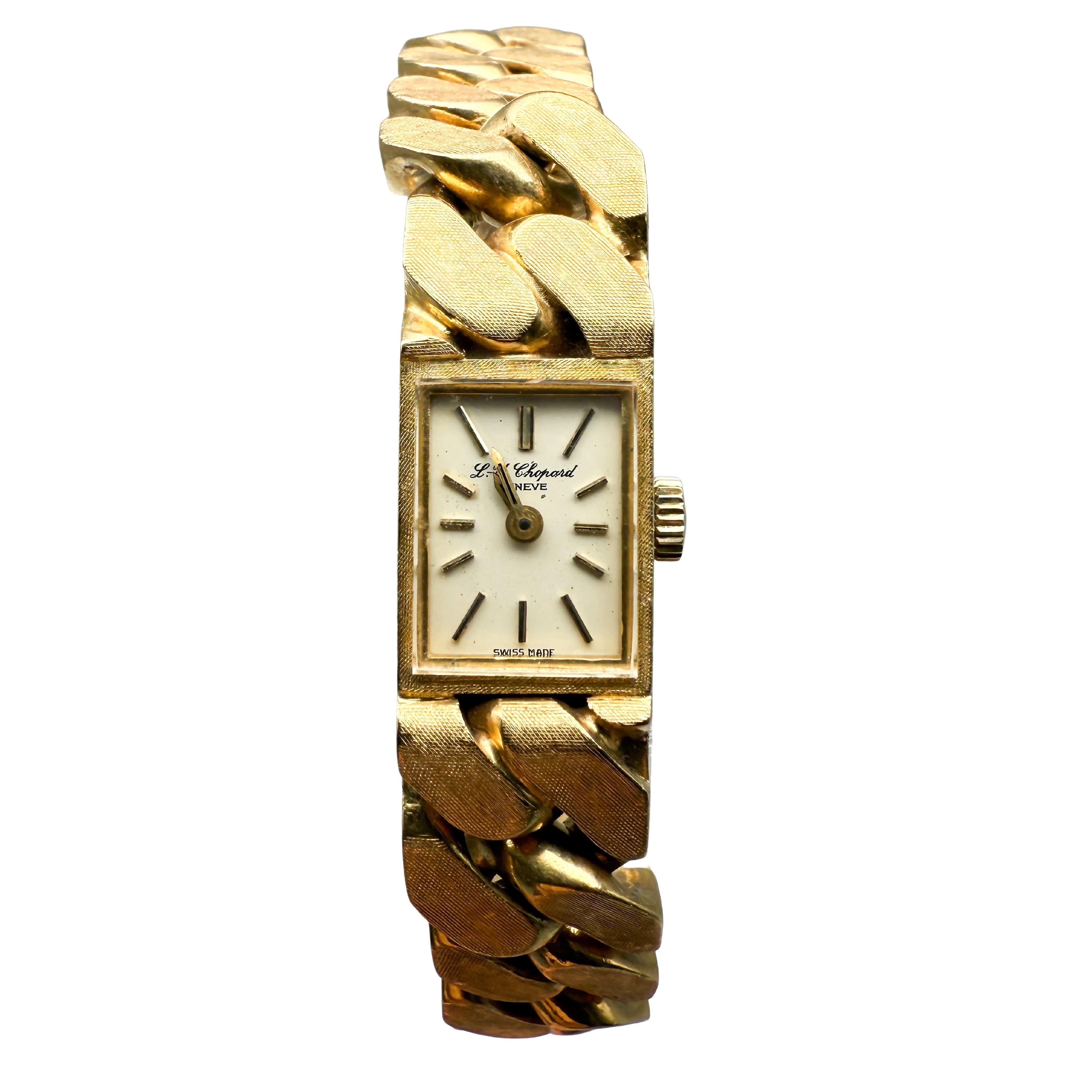 Orologio da donna Chopard con bracciale in oro giallo 18 carati