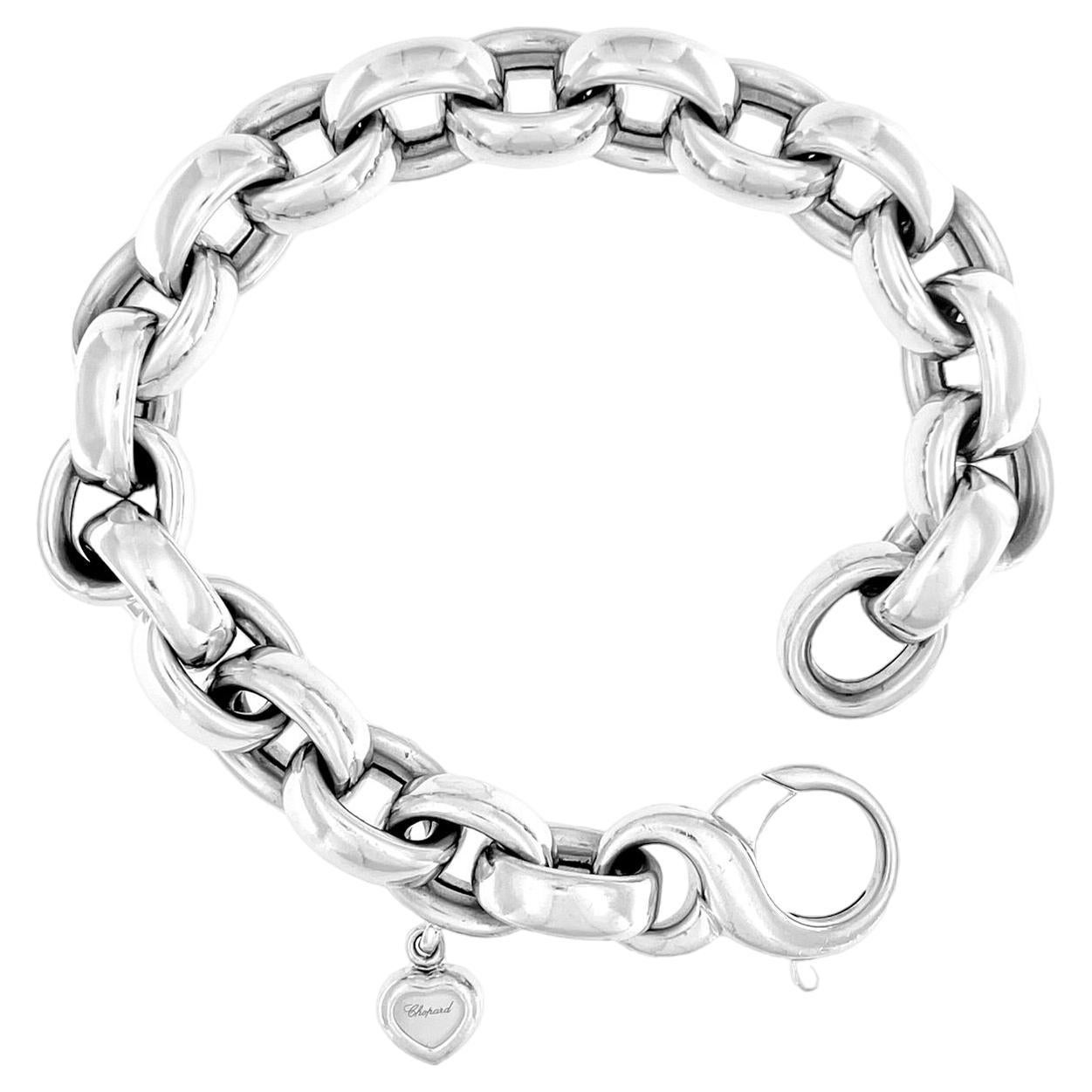 CHOPARD Bracelet "Les Chaines" 18kt White Gold For Sale