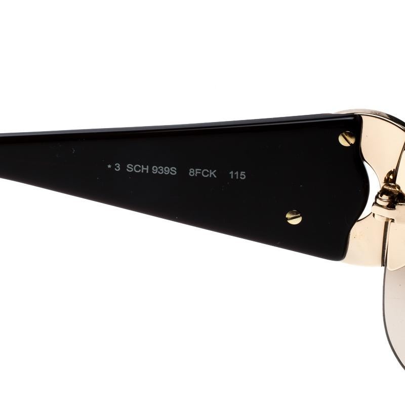 Women's Chopard Brown SCH 939S Shield Sunglasses