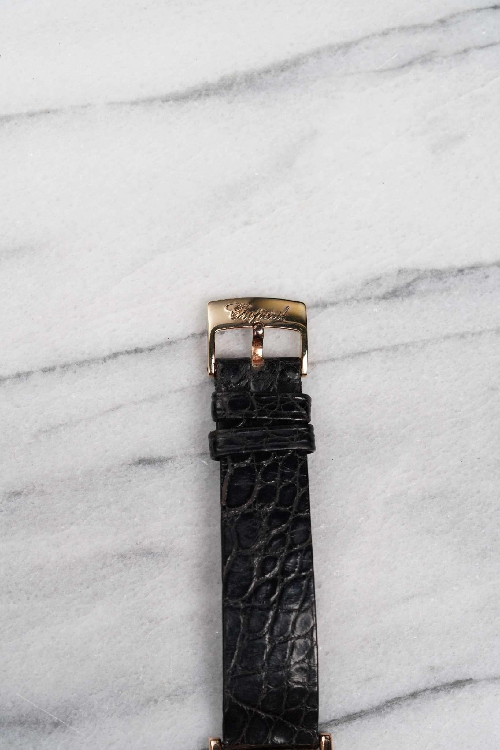 Reloj Chopard Casino de nácar en oro rosa de 18 quilates, años 90 en Bueno estado para la venta en New York, NY