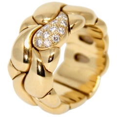 Chopard, bague Casmir en or jaune 18 carats et diamants