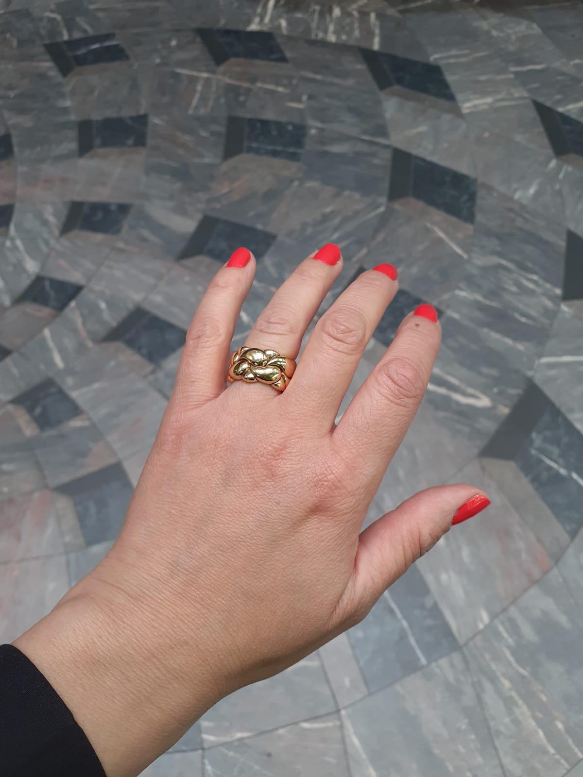 Women's or Men's Chopard 'Casmir' 18 Karat Yellow Gold Ring