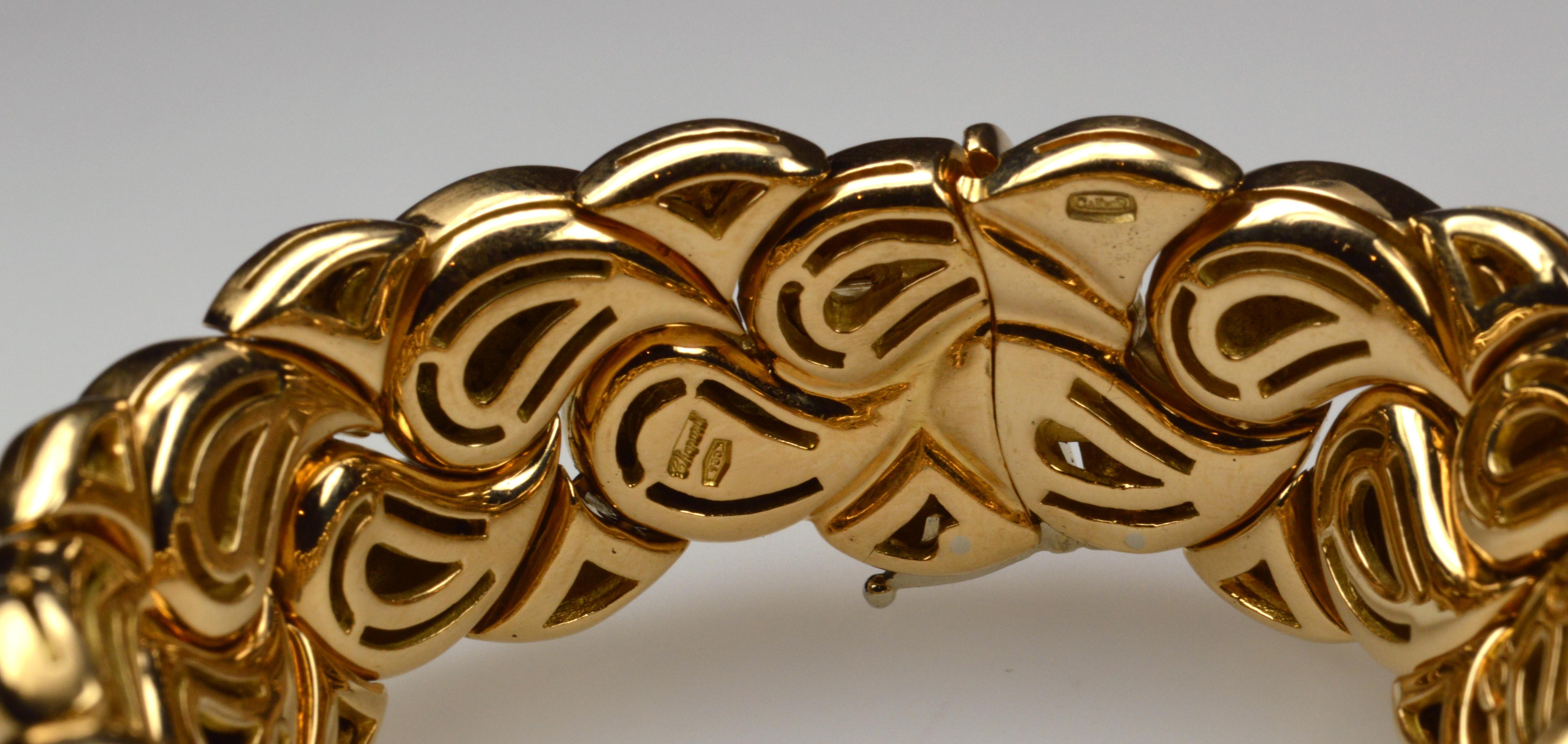 Chopard Casmir Gold Bracelet in 18K yellow gold
Signature: Chopard Casmir