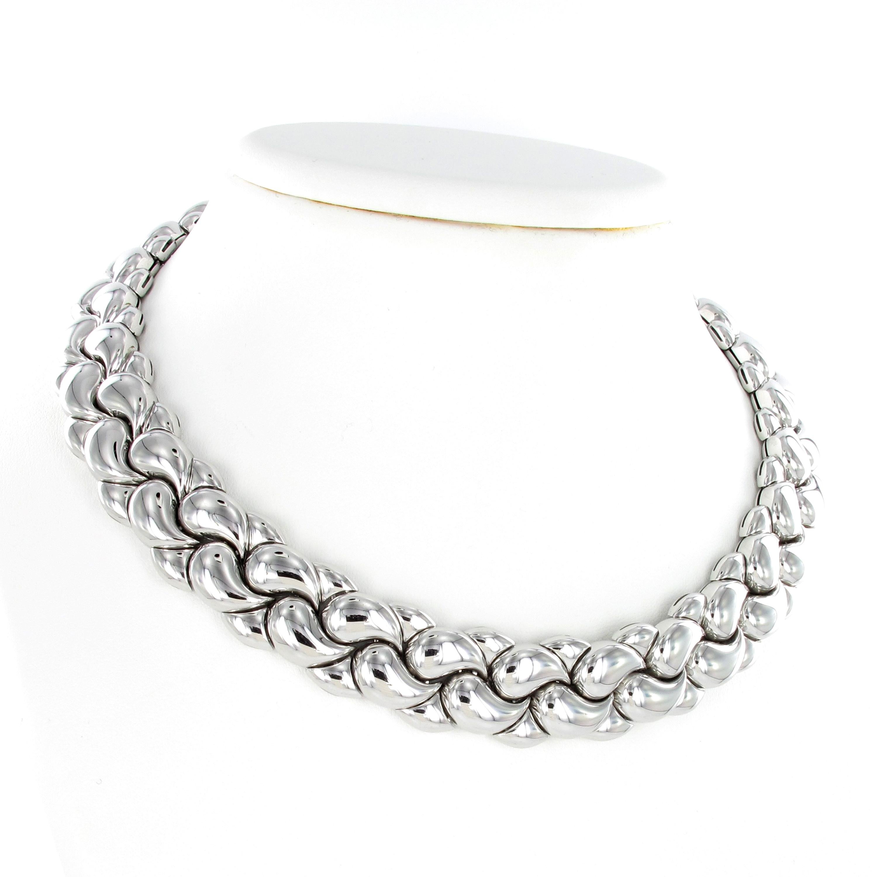 chopard white gold necklace