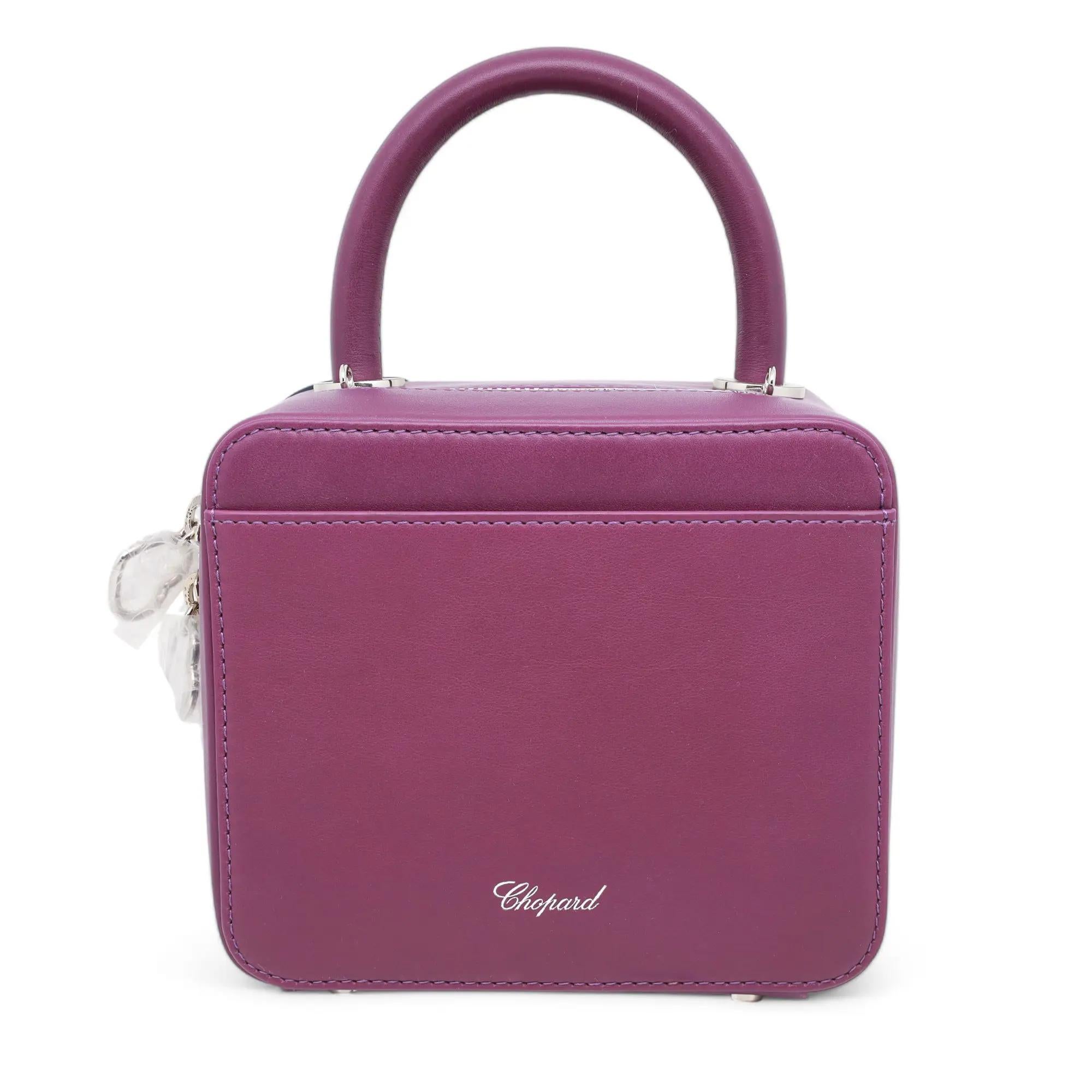 Women's Chopard & Chloë Sevigny Green Carpet Purple & Navy Blue Leather Shoulder Bag For Sale