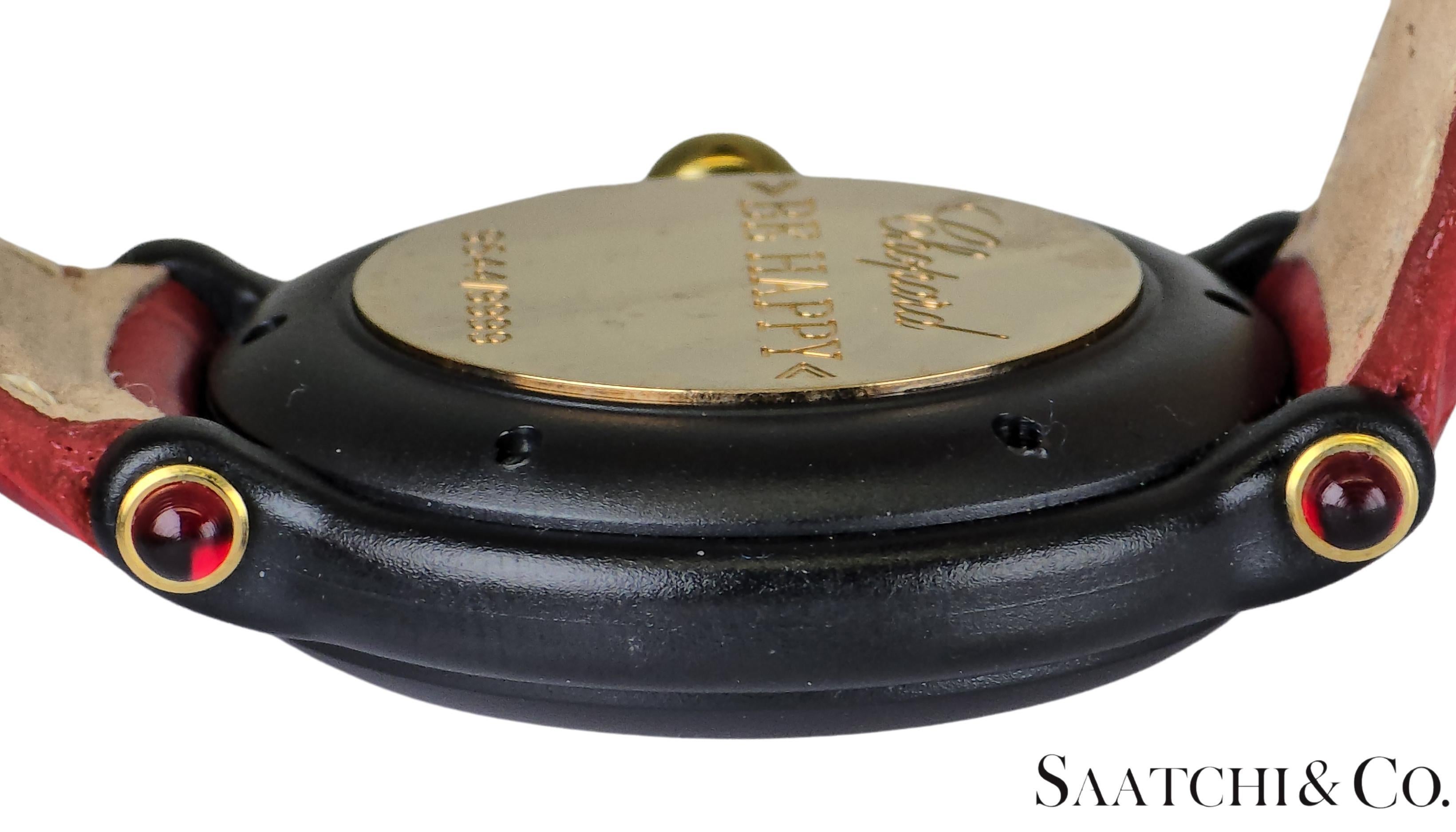 [CHOPARD] Chopard Happy Sports 3P Diamond Leather Red Sapphire R. 9544/9999 32mm For Sale 1