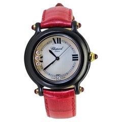 [CHOPARD] Chopard Happy Sports 3P Diamond Leather Red Sapphire R. 9544/9999 32mm