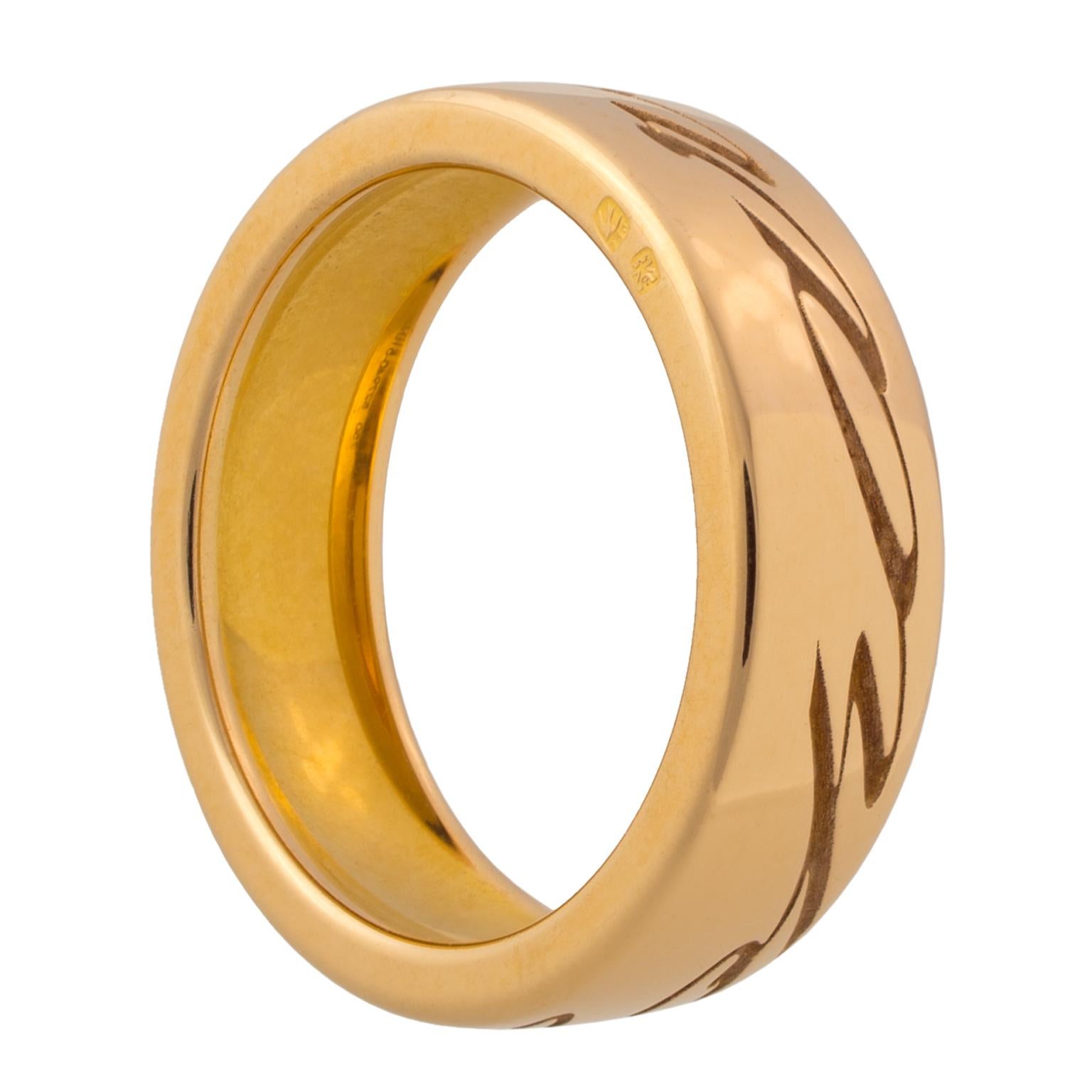 Chopard Chopardissimo 18 Karat Rose Gold Diamonds Ring For Sale 1