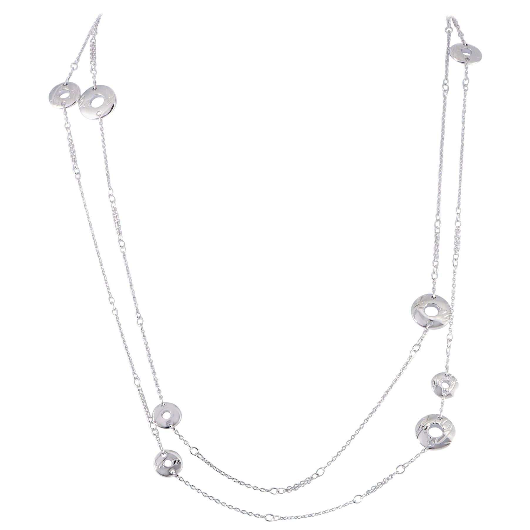 Chopard Chopardissimo 18 Karat White Long Sautoir Necklace
