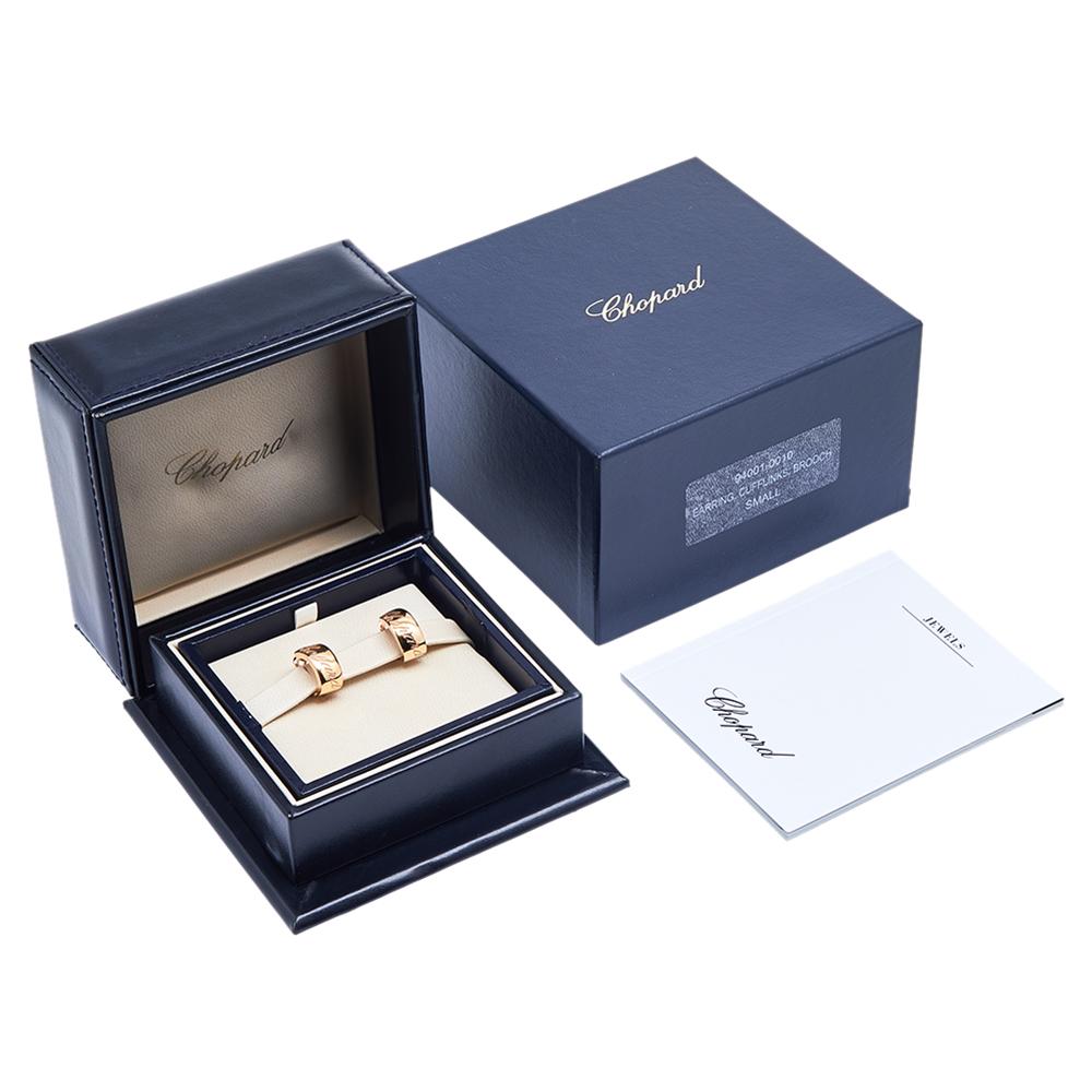 Chopard Chopardissimo 18k Rose Gold Earrings In Good Condition In Dubai, Al Qouz 2