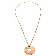 Chopard Chopardissimo Diamond 18k Rose Gold Long Pendant Necklace