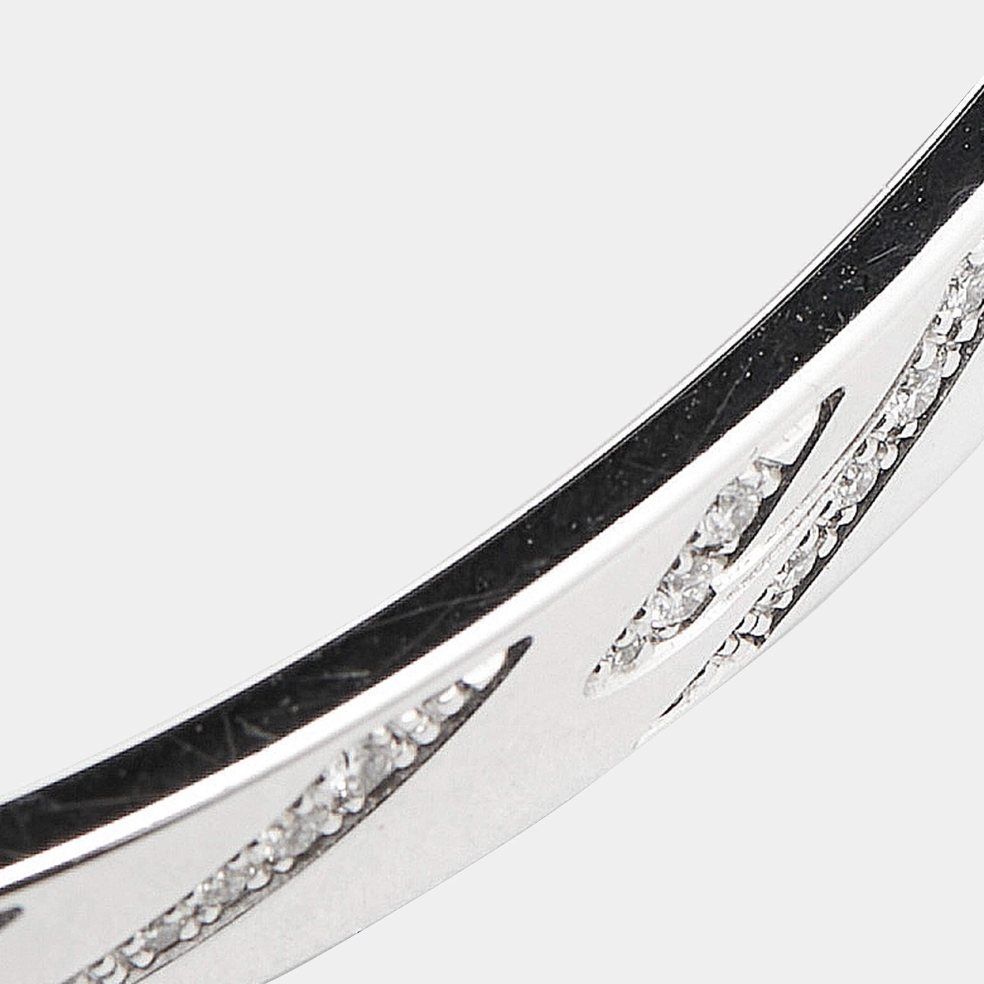 Chopard Chopardissimo Diamante 18k Blanco Brazalete Abierto M en venta 1