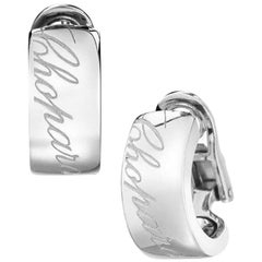 Chopard "Chopardissimo" Earrings 18 Karat White Gold