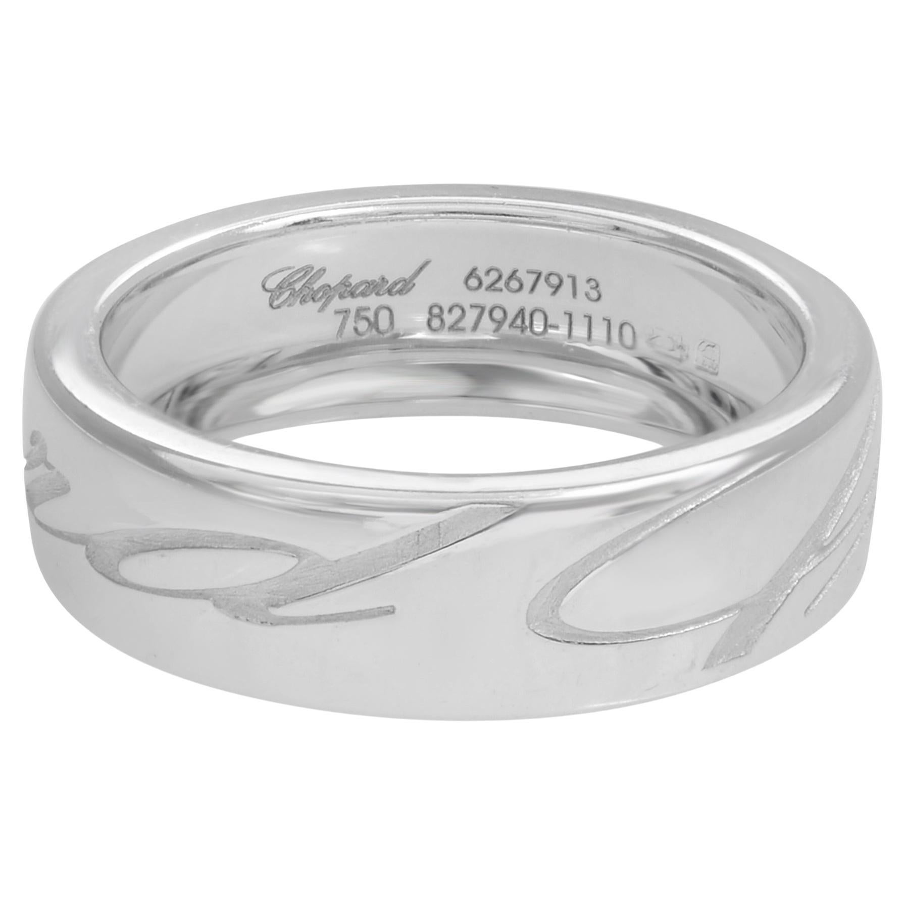 Chopard Chopardissimo Ethical Ring 18K White Gold For Sale
