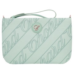Chopard Chopardissimo Mini bolsa de lona verde menta 95000-1215