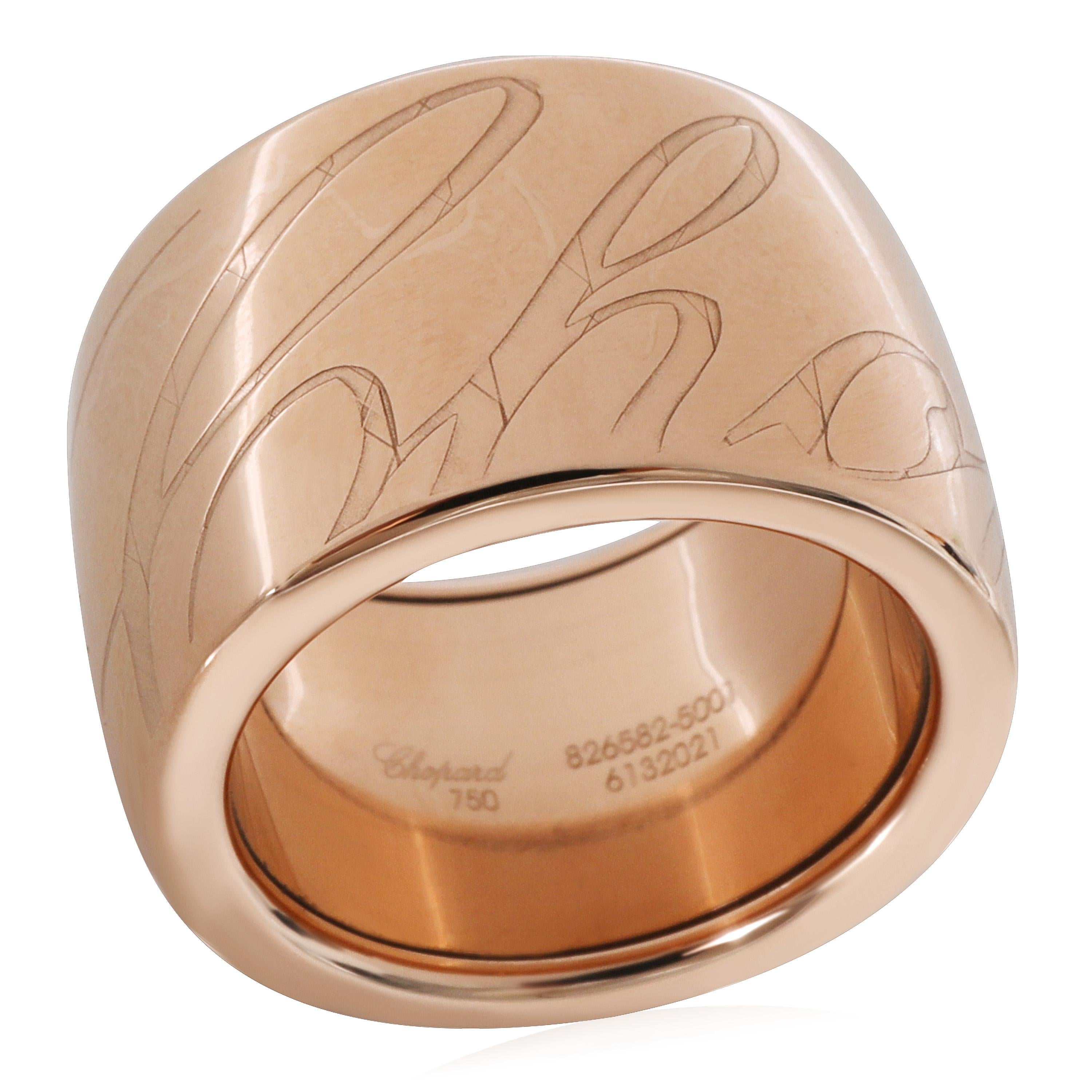 Chopard Chopardissimo-Ring aus 18 Karat Roségold

PRIMÄRE DETAILS
SKU: 126522
Auflistung Titel: Chopard Chopardissimo Ring in 18K Rose Gold
Bedingung Beschreibung: Verkauft für 3000 USD. 14mm breit. In ausgezeichnetem Zustand und kürzlich poliert. 