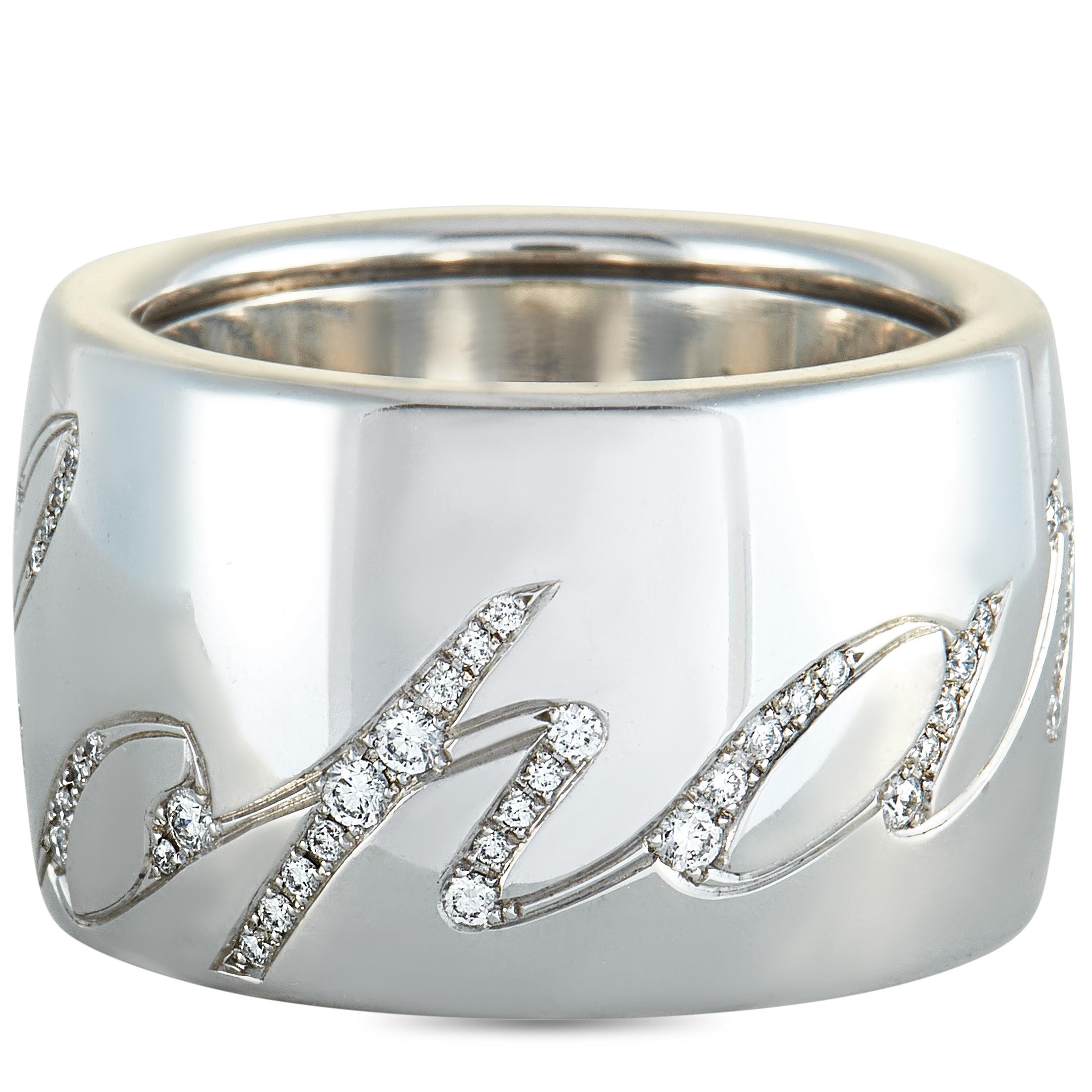 Chopard Chopardissimo White Gold Diamond Band Ring 1