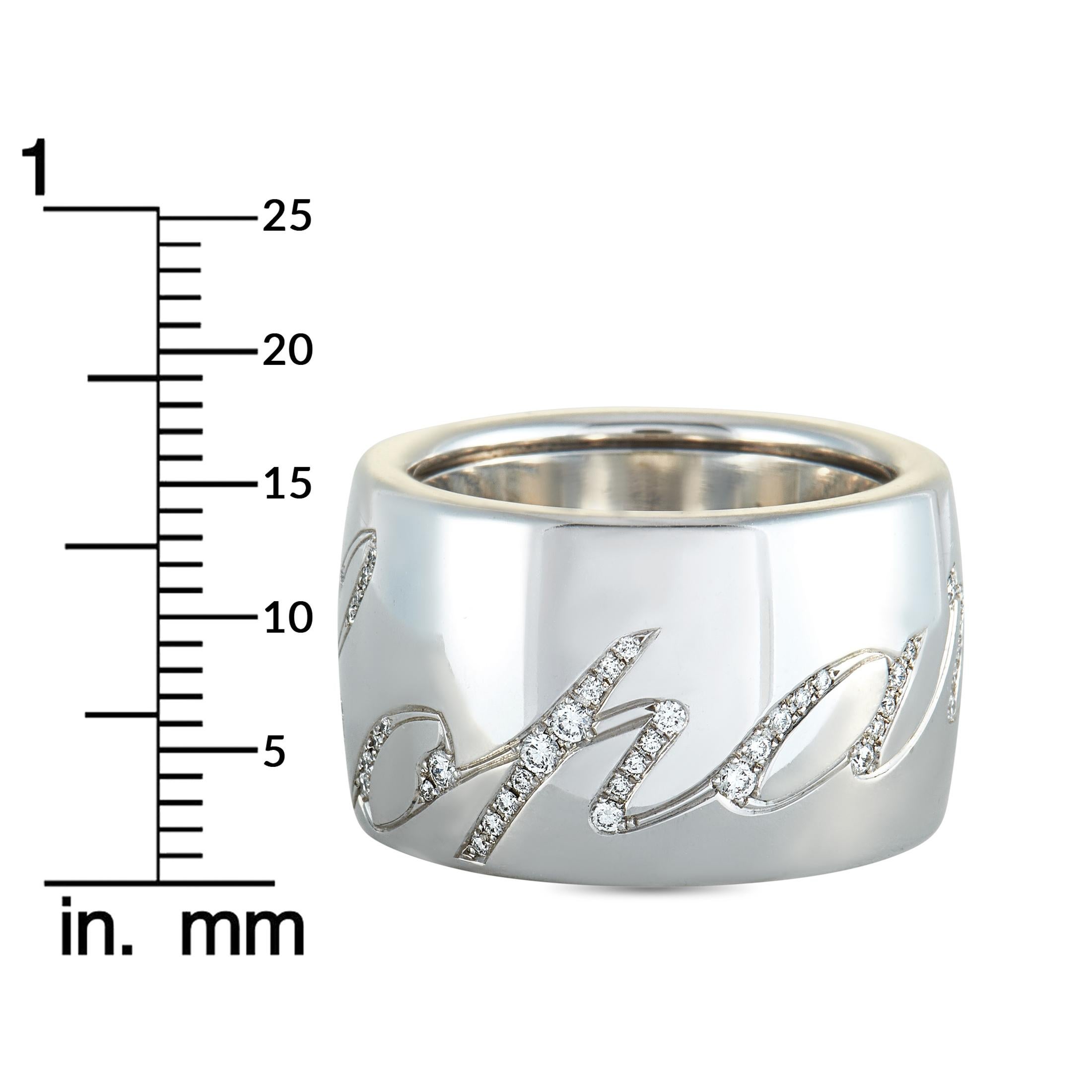 Chopard Chopardissimo White Gold Diamond Band Ring 2