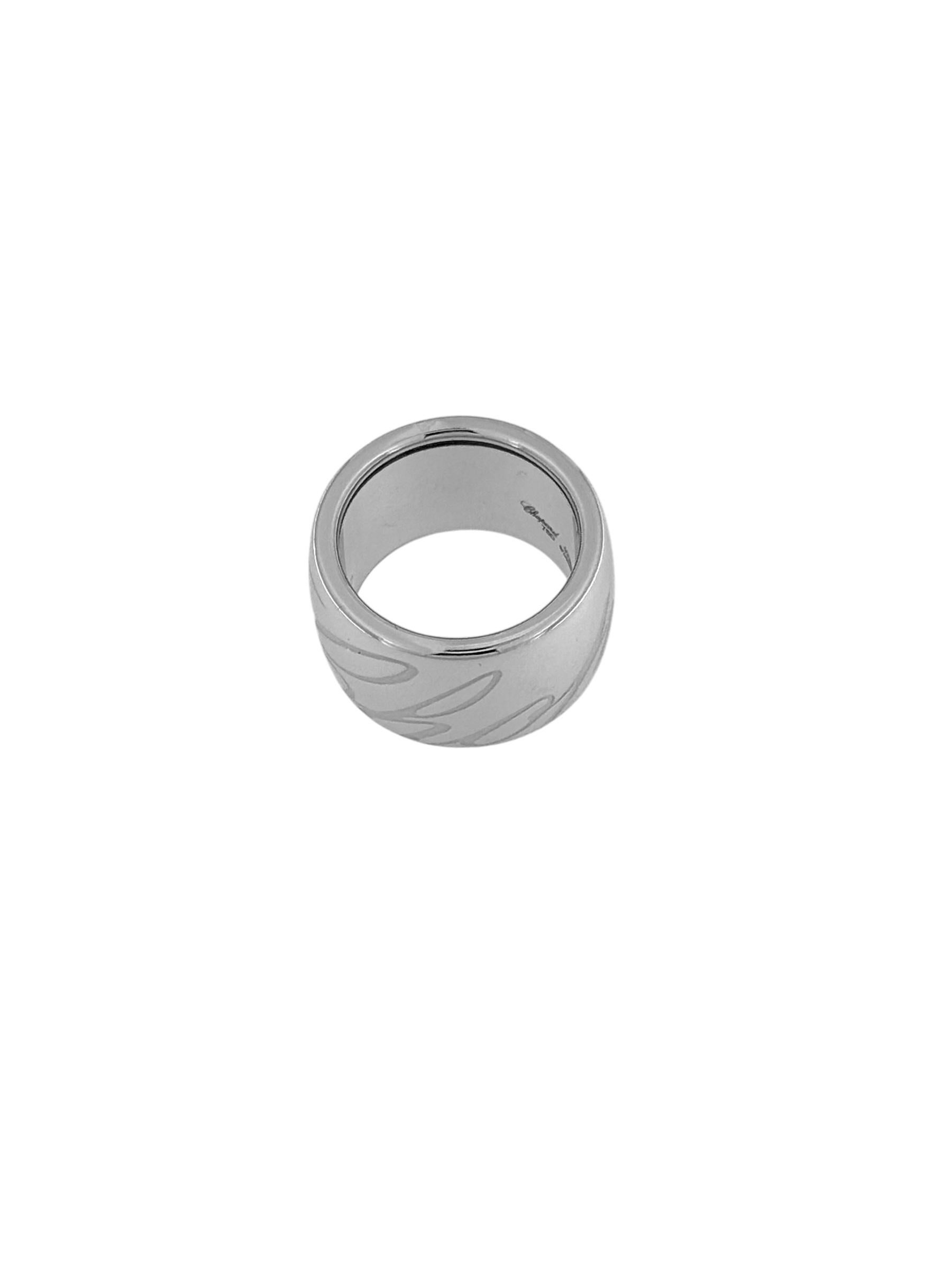 Chopard Chopardissimo Weißgoldring, Großes Modell im Angebot 8