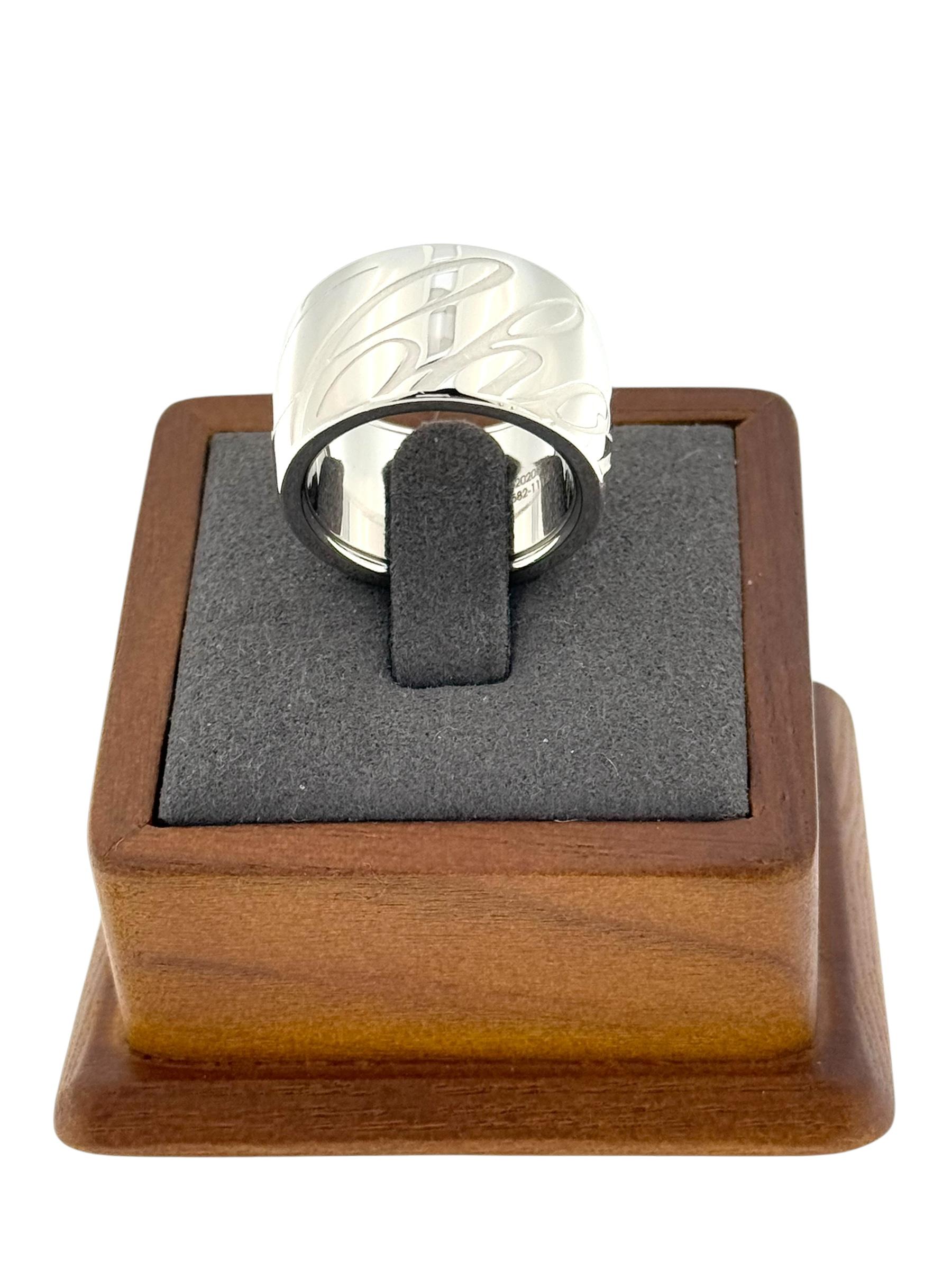 Chopard Chopardissimo Weißgoldring, Großes Modell im Angebot 4