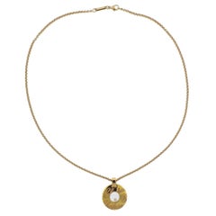 Chopard Choppardissimo Floating Diamond Gold Pendant Necklace