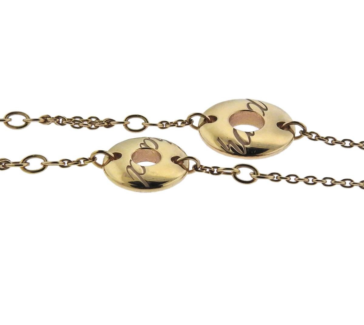 Women's Chopard Choppardissimo Gold Long Station Necklace