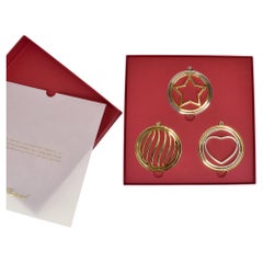 Chopard Christmas Tree Metal Ornaments Set of 3