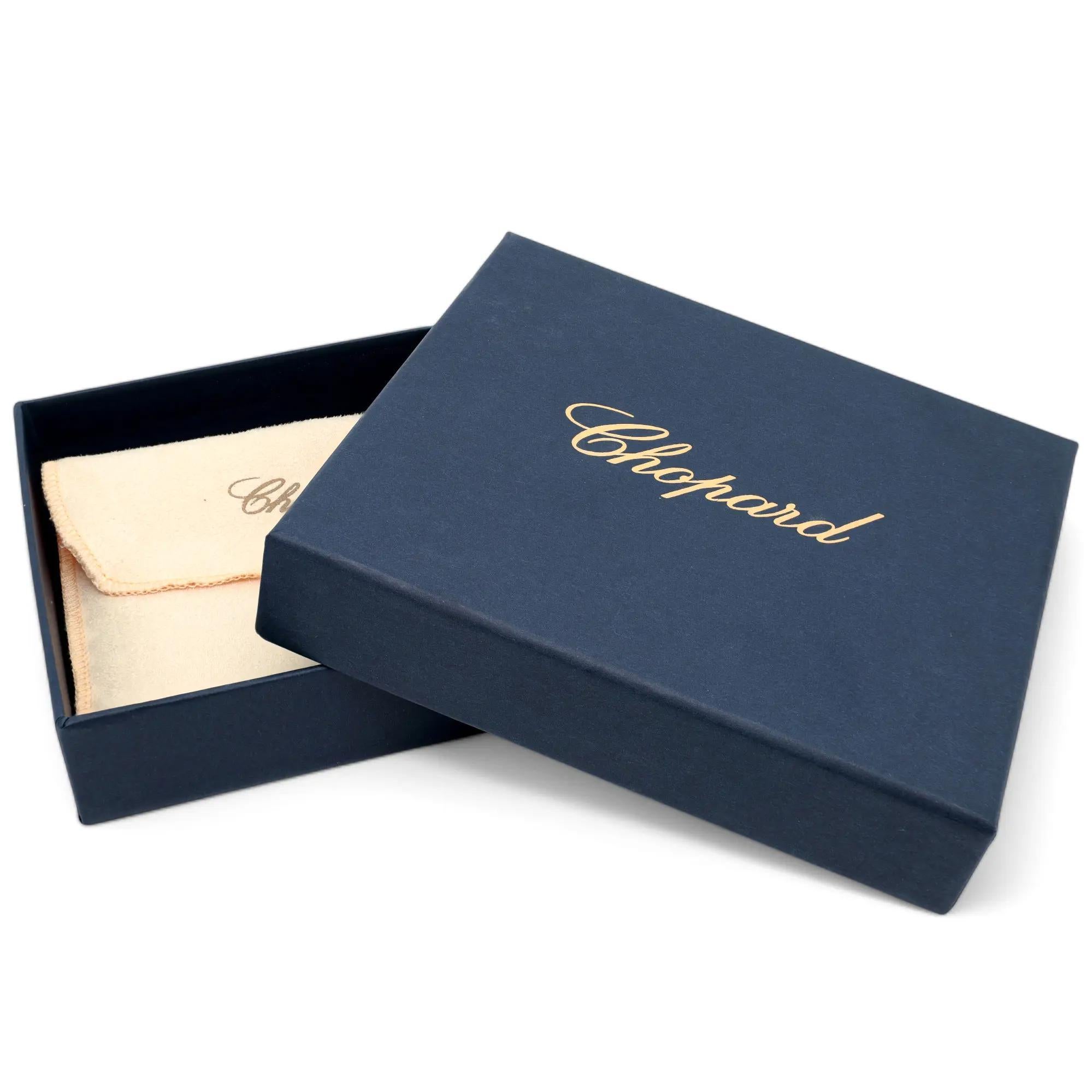Chopard Classic Bordeaux Grained Leather Small Card Holder 95012-0365 In New Condition For Sale In New York, NY