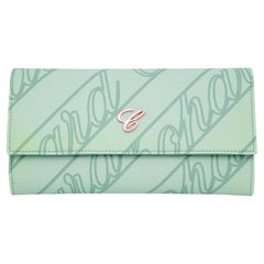 Chopard Classic Continental Portefeuille en toile vert menthe 95015-0574