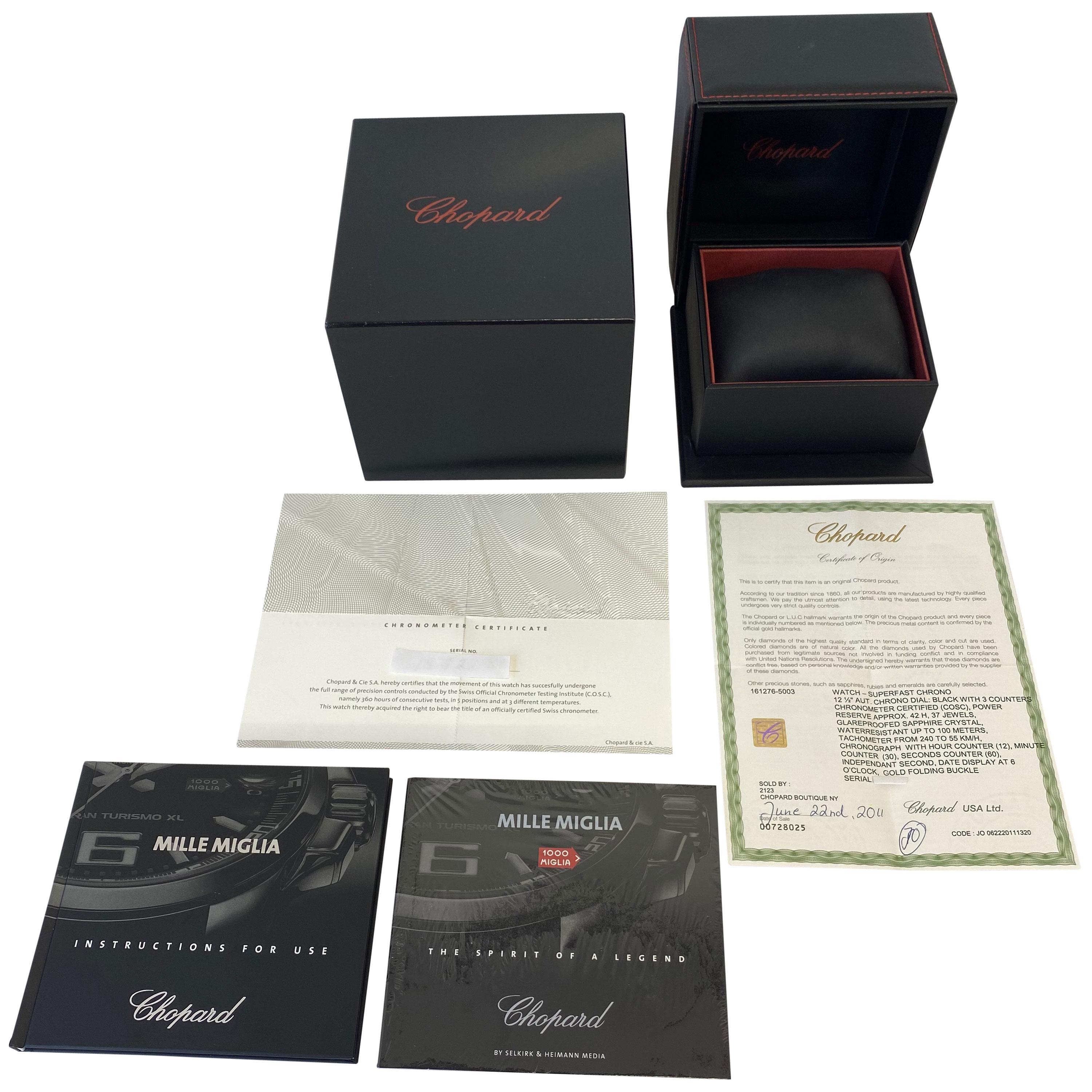 Chopard Classic Racing Superfast 161276-5003 Herrenuhr aus 18 Karat Roségold im Zustand „Hervorragend“ in New York, NY