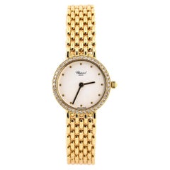 Chopard Classic Round Quartz Watch Yellow Gold with Diamond Bezel 21